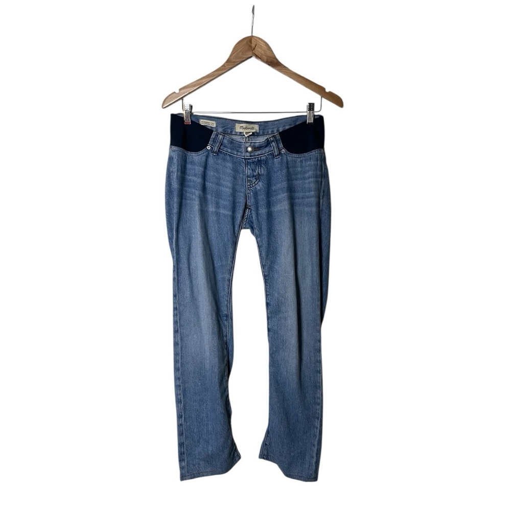 Madewell Maternity Dean Side Panel Easy Straight Airy Jeans 23